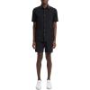 imageTheory Mens Irving Short Sleeve in Structure KnitBlack