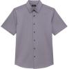 imageTheory Mens Irving Short Sleeve in Structure KnitCarbon