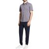 imageTheory Mens Irving Short Sleeve in Structure KnitCarbon