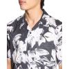 imageTheory Mens Noll Short Sleeve Camp Collar in Brush FloralCarbonIvory