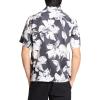 imageTheory Mens Noll Short Sleeve Camp Collar in Brush FloralCarbonIvory