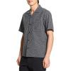 imageTheory Mens Noll Short Sleeve Camp Collar in Geo CottonBlackWhite