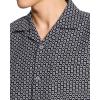 imageTheory Mens Noll Short Sleeve Camp Collar in Geo CottonBlackWhite
