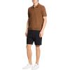 imageTheory Mens Short Sleeve Cable Polo in Eco BreachDeep Tobacco