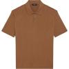 imageTheory Mens Short Sleeve Cable Polo in Eco BreachDeep Tobacco
