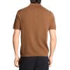 imageTheory Mens Short Sleeve Cable Polo in Eco BreachDeep Tobacco