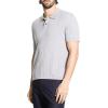 imageTheory Mens Short Sleeve Cable Polo in Eco BreachLight Grey Heather