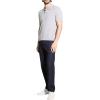 imageTheory Mens Short Sleeve Cable Polo in Eco BreachLight Grey Heather