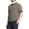 imageTheory Mens Stripe Tee in Pacific LinenBlackChino
