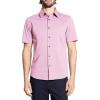 imageTheory Mens Irving Short Sleeve Shirt in Structure KnitPale Mauve