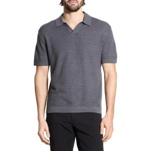 imageTheory Mens Brenan Polo in Pacific LinenCarbon