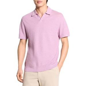 imageTheory Mens Brenan Polo in Pacific LinenPale Mauve