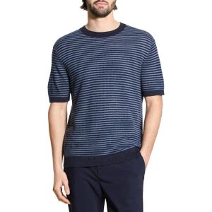 imageTheory Mens Stripe Tee in Pacific LinenBalticDark Rainstorm
