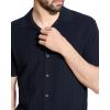 imageTheory Mens Camp Collar Shirt in Cotton Tech TwistBaltic