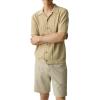 imageTheory Mens Camp Collar Shirt in Cotton Tech TwistChino