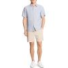 imageTheory Mens Irving Short Sleeve in Summer StripeDark RainstormEggshell