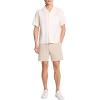imageTheory Mens Noll Short Sleeve Camp Collar in Geo Cotton DobbyWhiteEggshell