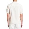 imageTheory Mens Noll Short Sleeve Camp Collar in Geo Cotton DobbyWhiteEggshell