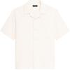 imageTheory Mens Noll Short Sleeve Camp Collar in Geo Cotton DobbyWhiteEggshell