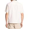 imageTheory Mens Noll Short Sleeve Camp Collar in Geo Cotton DobbyWhiteEggshell