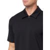 imageTheory Mens Ryder Quarterzip Polo in Relay JerseyBlack