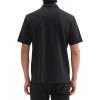 imageTheory Mens Ryder Quarterzip Polo in Relay JerseyBlack