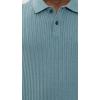 imageTheory Mens Short Sleeve Cable PoloDark Rainstorm