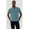 imageTheory Mens Short Sleeve Cable PoloDark Rainstorm