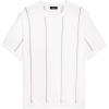imageTheory Mens Short Sleeve Crewneck Stripe in Tactile CottonWhite Multi