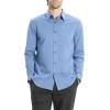 imageTheory Mens Sylvain Shirt in Structure KnitBlue Lake