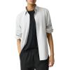 imageTheory Mens Sylvain Shirt in Structure KnitFog