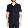imageTheory Mens Camp Collar Shirt in Cotton Tech TwistBaltic