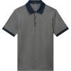 imageTheory Mens Geo Polo in Mod JacquardBalticEarl Grey