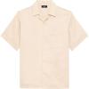 imageTheory Mens Noll Short Sleeve Camp Collar in Relaxed LinenChino