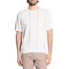 imageTheory Mens Short Sleeve Crewneck Stripe in Tactile CottonWhite Multi