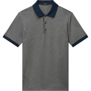 imageTheory Mens Geo Polo in Mod JacquardBalticEarl Grey
