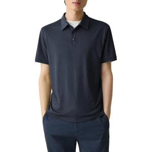 imageTheory Mens Noran Polo in Jersey LyocellBaltic