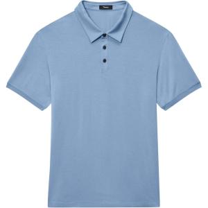 imageTheory Mens Noran Polo in Jersey LyocellRainstorm