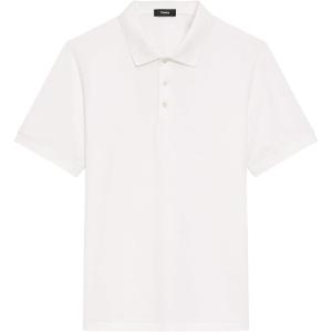 imageTheory Mens Precise Polo Pique in CottonIvory