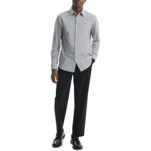 imageTheory Mens Sylvain Shirt in Structure KnitBalticWhite