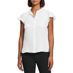 imageTheory Womens Ruffle Sleeve TopIvory