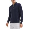 imageTheory Mens Polo Quarterzip in Light BilenBaltic