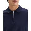 imageTheory Mens Polo Quarterzip in Light BilenBaltic