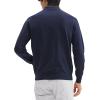 imageTheory Mens Polo Quarterzip in Light BilenBaltic