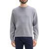 imageTheory Mens Relax Crewneck Long Sleeve in Light Bilen Melange Grey