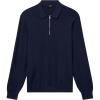 imageTheory Mens Polo Quarterzip in Light BilenBaltic