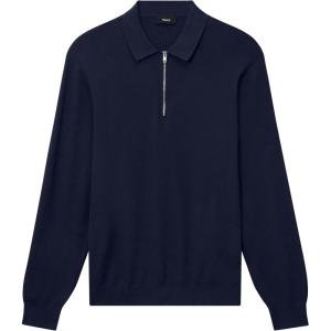 imageTheory Mens Polo Quarterzip in Light BilenBaltic