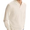imageTheory Mens Goris Polo Long Sleeve in Light BilenAlabaster