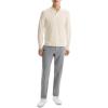 imageTheory Mens Goris Polo Long Sleeve in Light BilenAlabaster