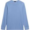 imageTheory Mens Man Essential Tee Long Sleeve in Anemone Milano Blue Lake
